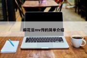 麻花豆mv传的简单介绍