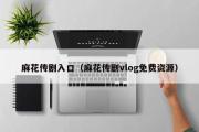 麻花传剧入口（麻花传剧vlog免费资源）